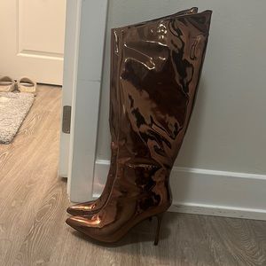 Rose Good Metallic Boots